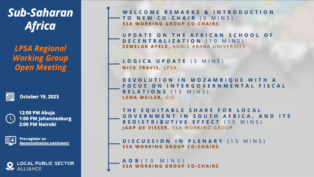 Decentralization And Localization In Sub-Saharan Africa ...